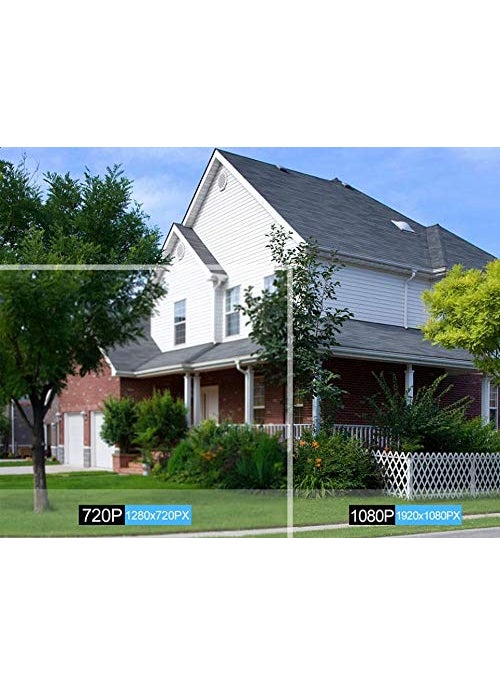 AUSHA® Security Camera Outdoor, Wireless WiFi IP Camera Home Security System 360° View,Motion Detection, auto Tracking,Two Way Talk,HD 1080P pan Tile Full Color Night Vision