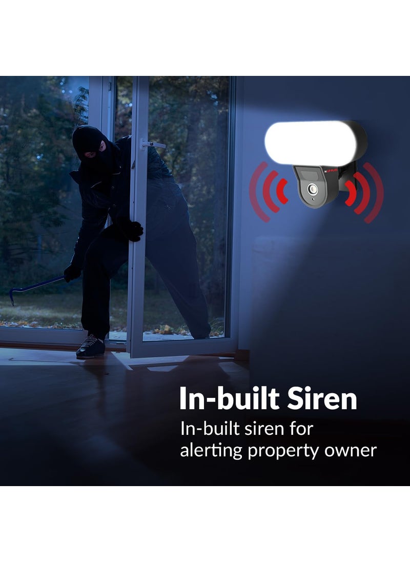 CP_Plus 4 MP Quad HD 2K Smart Wi-fi Security Camera | 110° Angle of View | 2 Way Talk | Human Body Detection | Supports Floodlight Up to 5 Mtr. | Built-in Siren | Full Color Night Vision | CP-F42A