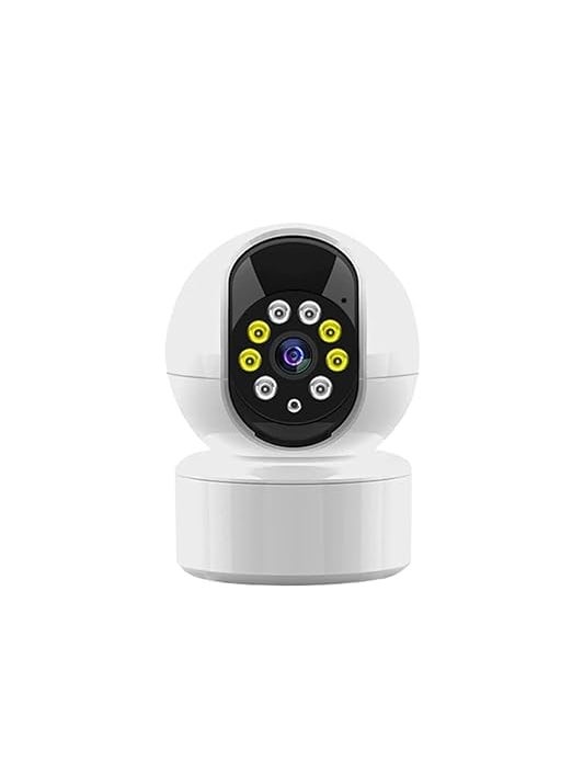 Fabbay 3MP WiFi Smart Ubercam HD 1080p PTZ NVR Compatible Security Camera with Night Vision, Motion Detection, Two Way Audio & SD Card Support for Indoor & Outdoor