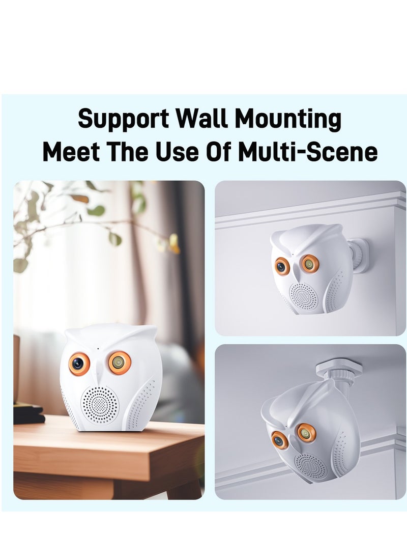 Rubo Safe Live WIFI Camera 2K 2.8mm Large Aperture and 6P Lens Enhanced Color Night Vision in Low Light AI Human Detection. Full Home Protection Fast- Forward Playback Speed.