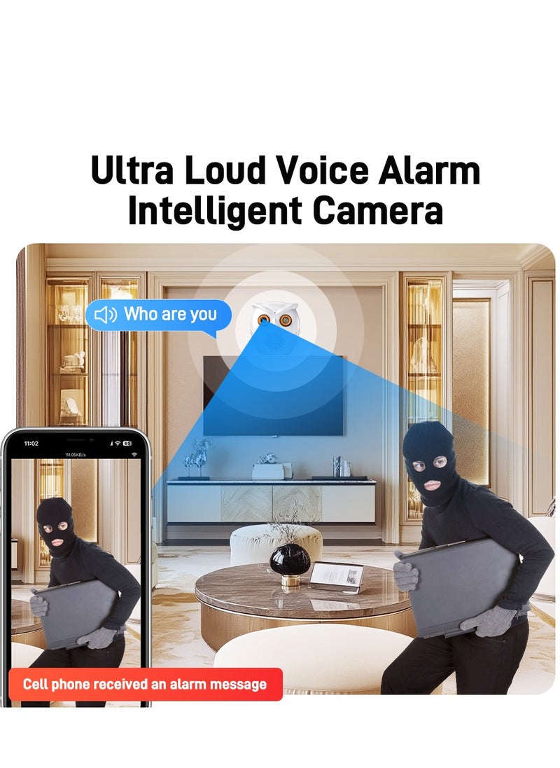 Rubo Safe Live WIFI Camera 2K 2.8mm Large Aperture and 6P Lens Enhanced Color Night Vision in Low Light AI Human Detection. Full Home Protection Fast- Forward Playback Speed.