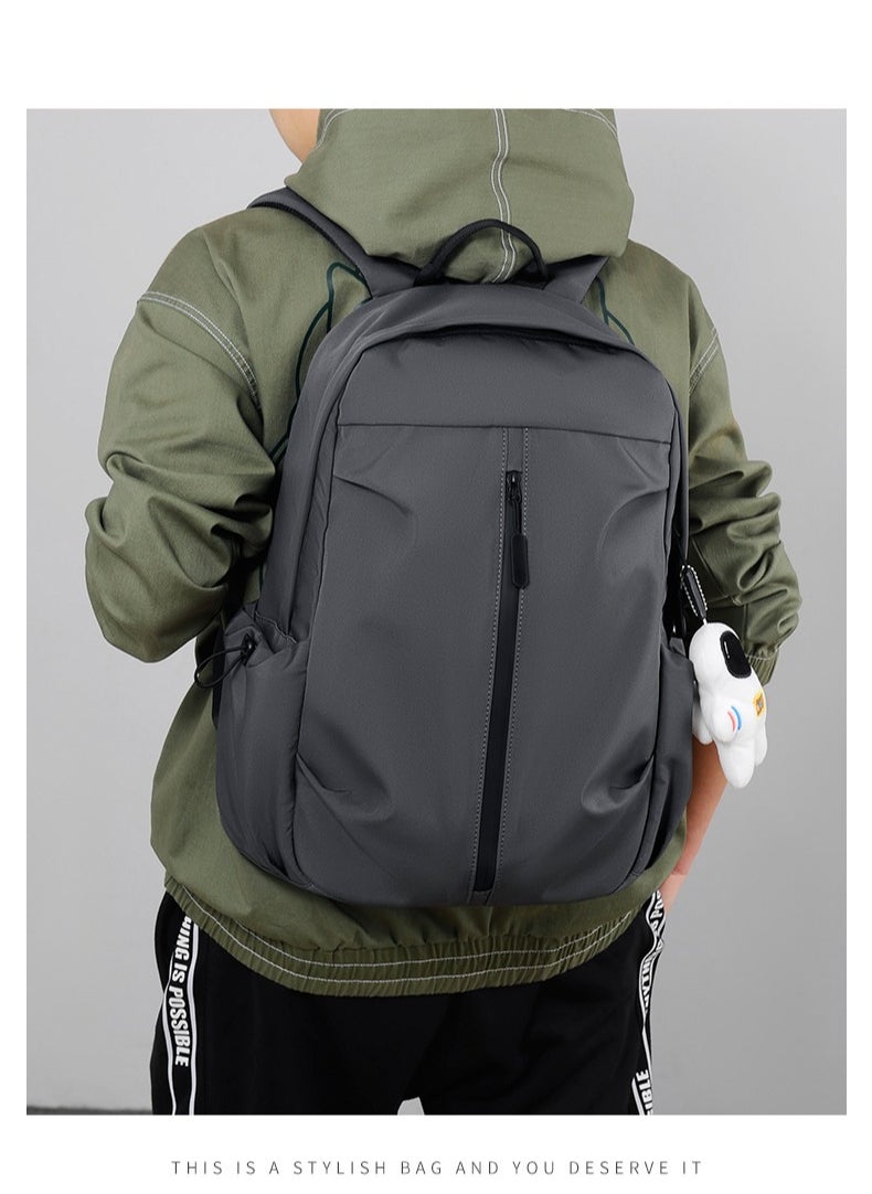 Middle School Student Backpack Men And Women Casual Laptop Bag Fashionable Outdoor Travel Shoulder 31*46*15CM With Pendant