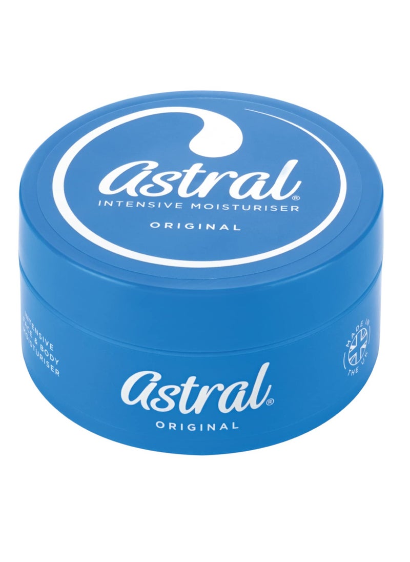 Astral Original Intensive Moisturiser – Face & Body Cream with Lanolin & Petroleum Jelly | Locks in Moisture | Heals Dry Skin | Made in UK (100ml/200ml/500ml)