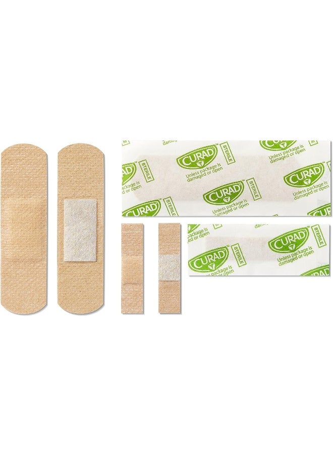 Curad Quickstop Instant Clotting Technology Flex-Fabric Bandages, Assorted Size, 30 Count