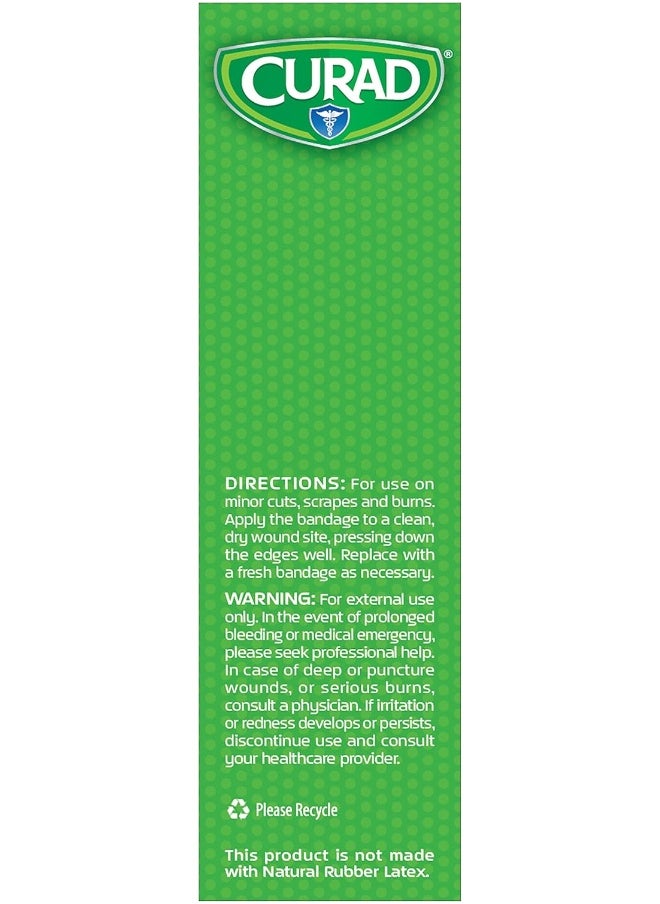 Curad Quickstop Instant Clotting Technology Flex-Fabric Bandages, Assorted Size, 30 Count