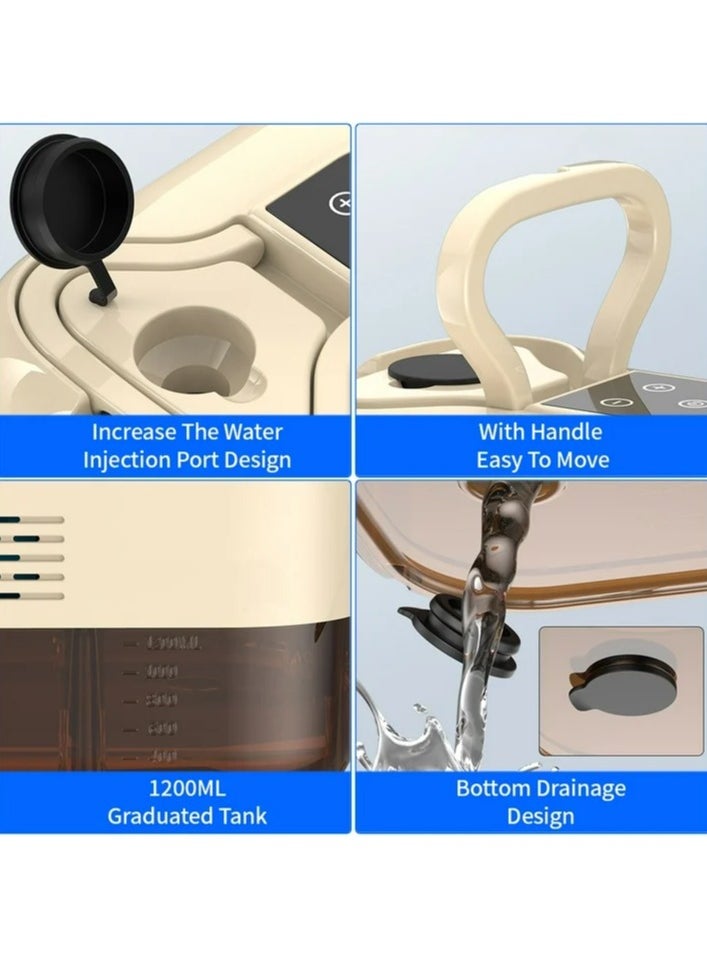 Steam Cleaner, 4.5Bar Pressurized Steamer for Cleaning, Multi-Purpose Steamer for Home, Handheld Steam Cleaner, with 6pcs Accessories, Car Steamer, Portable Steam Cleaner for Kitchen, Bathroom, Tile
