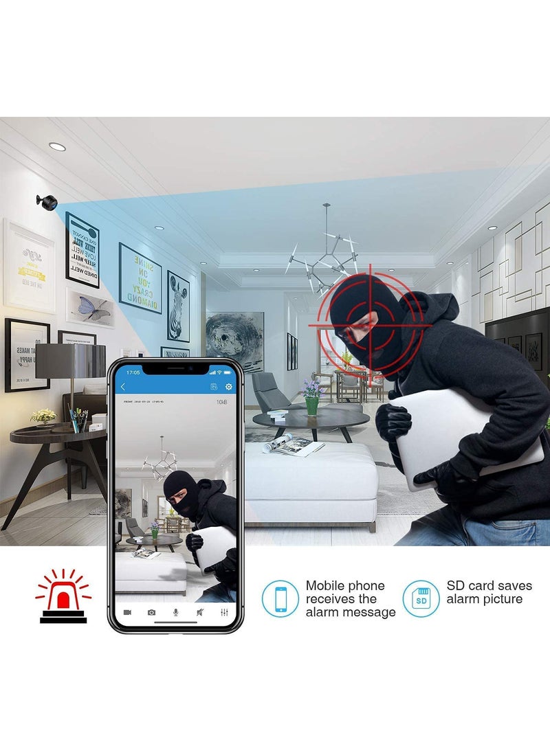 AUSHA® Full HD 1080P WiFi Home Security Camera,2.4Ghz Wireless Security Camera,C9CCTV with 360 Degrees Panaromic View, Cloud Service, Night Vision, Wireless Camera