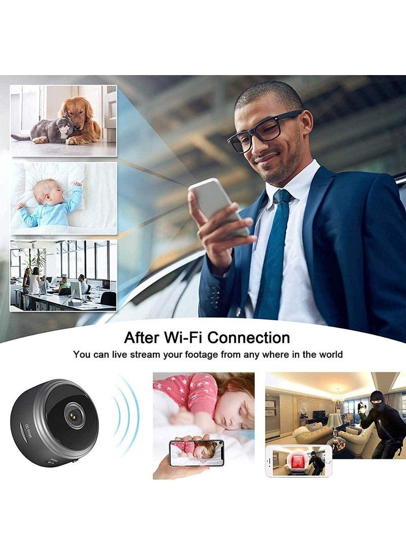 AUSHA® Full HD 1080P WiFi Home Security Camera,2.4Ghz Wireless Security Camera,C9CCTV with 360 Degrees Panaromic View, Cloud Service, Night Vision, Wireless Camera