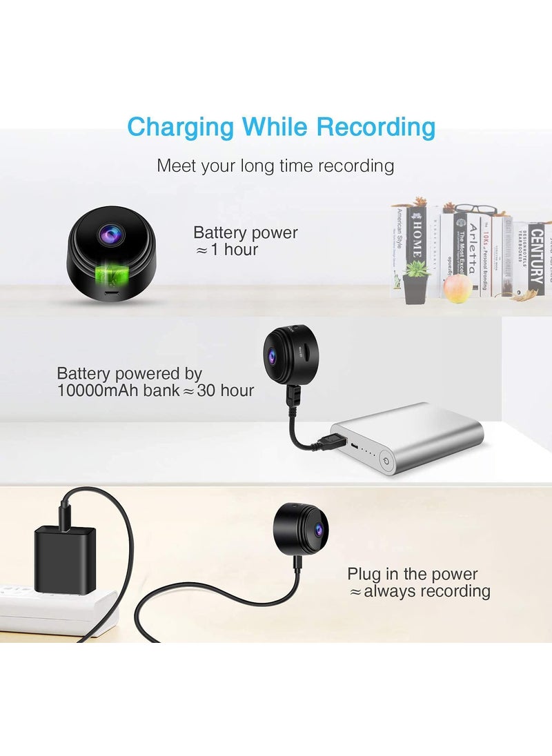 AUSHA® Full HD 1080P WiFi Home Security Camera,2.4Ghz Wireless Security Camera,C9CCTV with 360 Degrees Panaromic View, Cloud Service, Night Vision, Wireless Camera