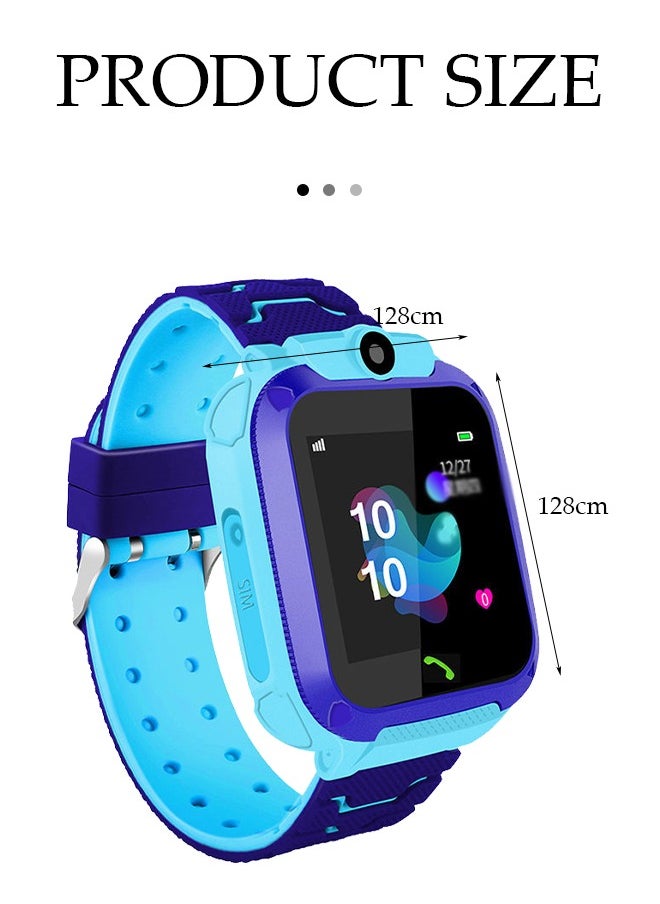 Kids Smart Watch，Positionable Smartwatch，Ip67 Waterproof System， With High Definition Touch Screen ，Camera, Music Player, Alarm Clock，Suitable For Boys And Girls Aged 6 To10