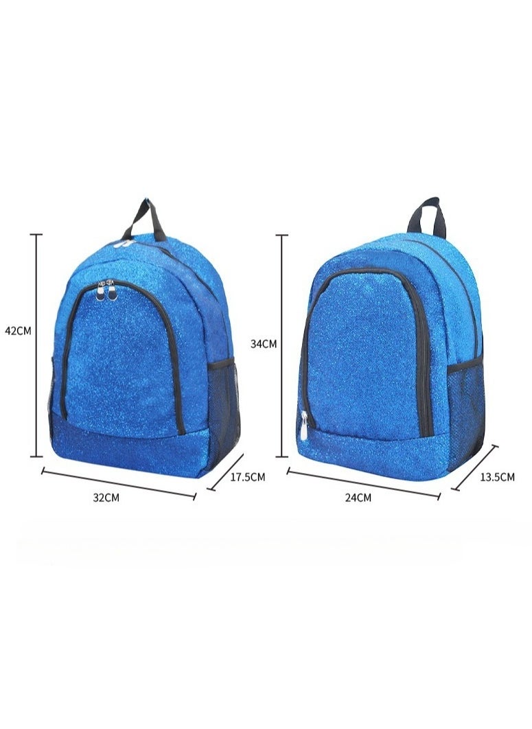 Small Glit Shiny Backpack Large Capacity Student Book Storage Outdoor Travel Personality Backpack 32*42*17.5CM