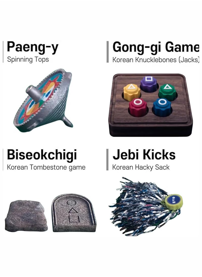 Korean Traditional Play Game Korean Folk Game Set Gonggi Biseokchigi Jebi Chagi Paeng Y DDAKJI Game Set Family Travel Game