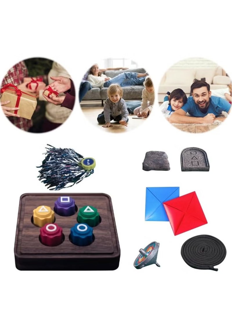 Korean Traditional Play Game Korean Folk Game Set Gonggi Biseokchigi Jebi Chagi Paeng Y DDAKJI Game Set Family Travel Game