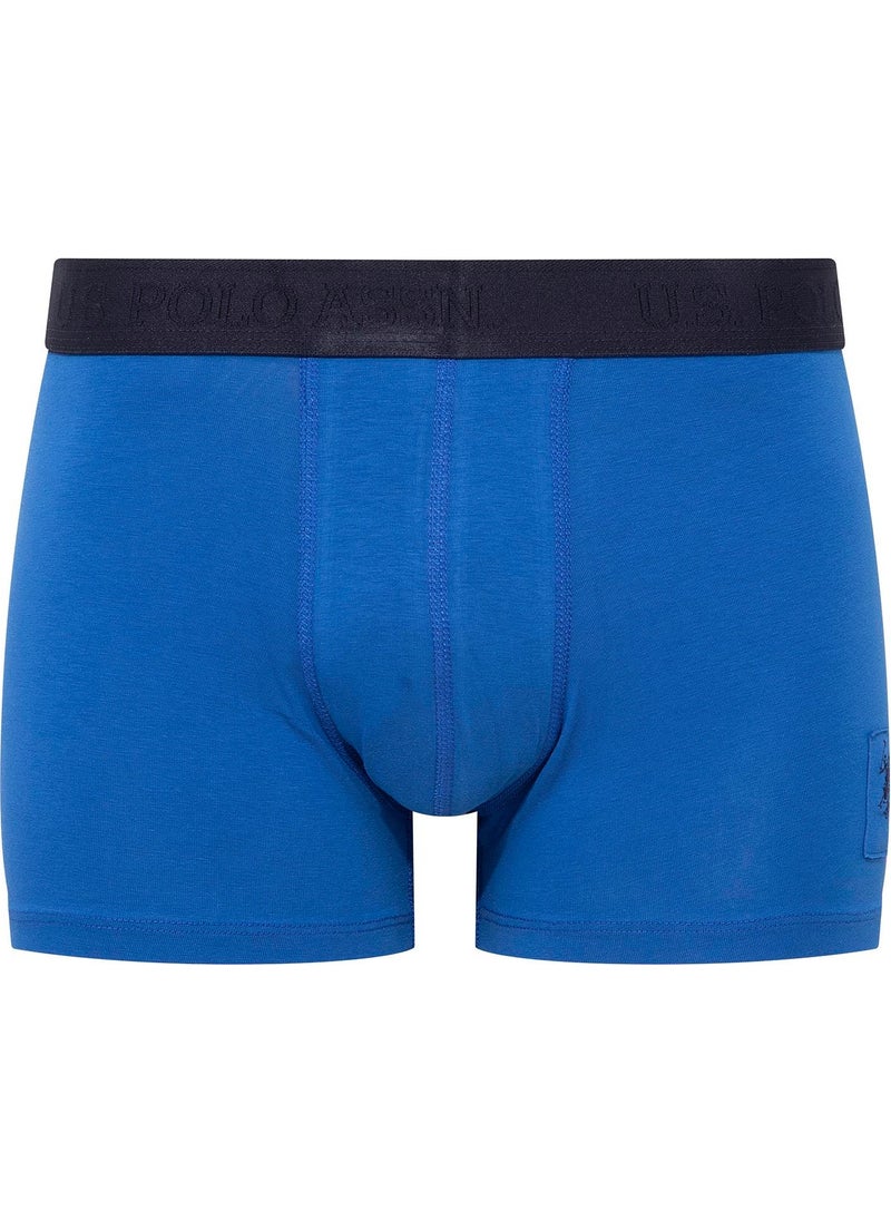 BASE. POLO ASSN. Men's Sax-Navy Blue-Printed 3-Piece Boxer 80504