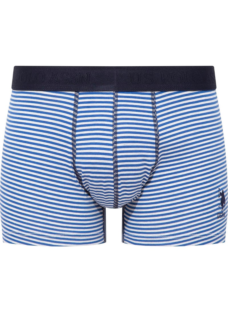 BASE. POLO ASSN. Men's Sax-Navy Blue-Printed 3-Piece Boxer 80504