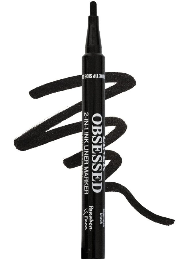 Pal Liner Obsessed 2 In 1 Liner Marker Black 1Ml