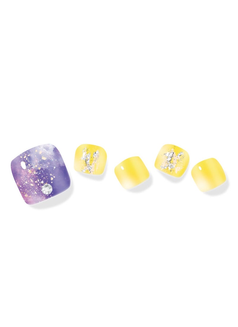 Capricorn Korean 35 Pieces of Nail Art with Genuine Swarovski Crystals – Elegant, Long-Lasting Pedicure
