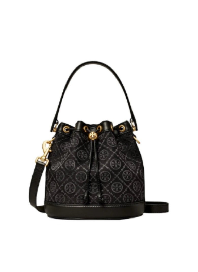 Tory Burch Large T Monogram Jacquard Bucket Bag