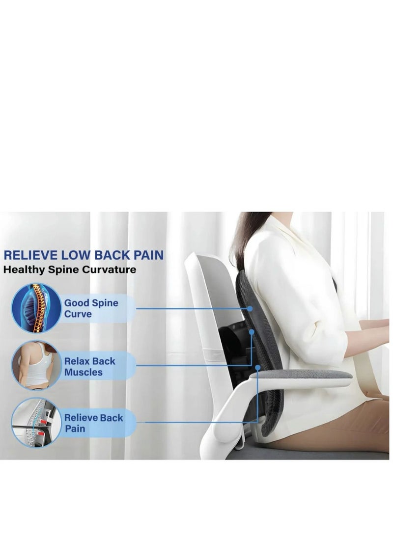 Support Lumbar Pillow for Office Chair, Ergonomic Office Chair Back Cushion for Car