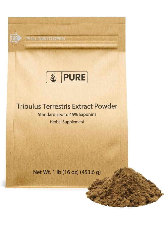 100% Pure Tribulus Terrestris Extract Powder (1 Lb) Vegetarian, Gluten-Free, Non-Gmo