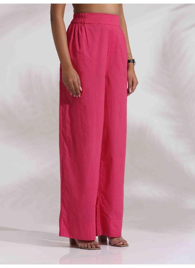 trueBrowns Pink Cotton Print Kurta Co-ord Set