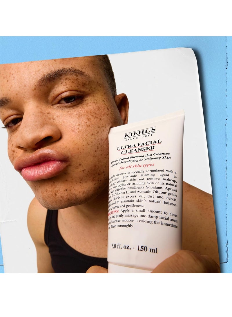 Ultra Facial Cleanser, Gentle Liquid Formula that Cleanses without Over Drying or Stripping Skin, 150ml