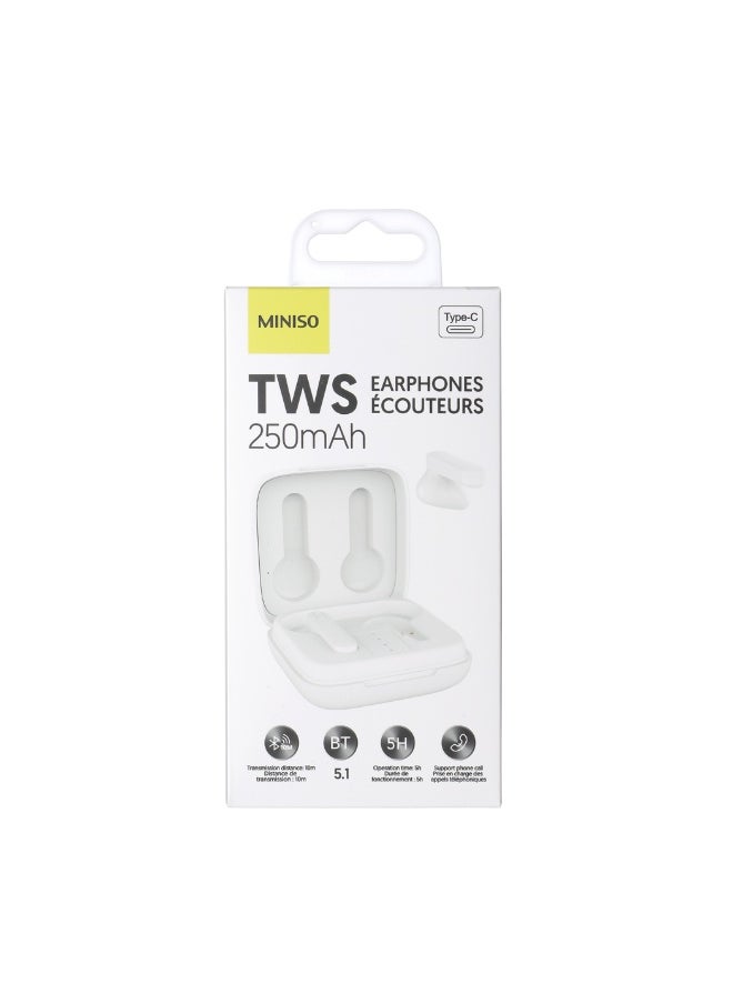 MiniSounds-Half-in-ear TWS Wireless Earphones TS16C(White)