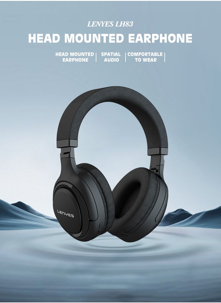 Lenyes LH83 Hybrid Active Noise Cancelling Headphones with Multiple Modes, Hi-Res Sound, 10H Playtime, Fast Charge, Soft Earcups, Bluetooth Headphones