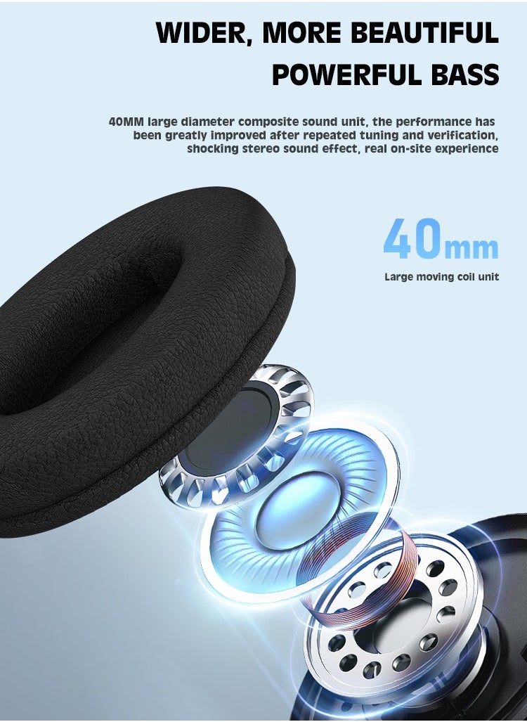 Lenyes LH83 Hybrid Active Noise Cancelling Headphones with Multiple Modes, Hi-Res Sound, 10H Playtime, Fast Charge, Soft Earcups, Bluetooth Headphones