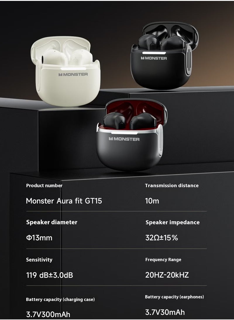 MONSTER wireless Bluetooth headset | 24-hour long battery life · 13mm metal diaphragm · Bluetooth 5.4 ultra-fast connection · Cloud-like comfortable wearing · Clear call experience