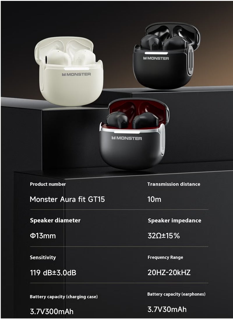 MONSTER wireless Bluetooth headset | 24-hour long battery life · 13mm metal diaphragm · Bluetooth 5.4 ultra-fast connection · Cloud-like comfortable wearing · Clear call experience