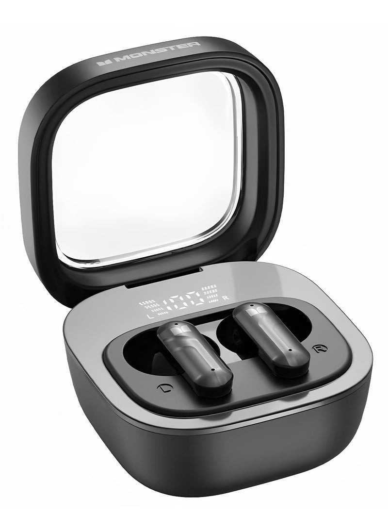 Monster N-Lite 212 Wireless Sports Bluetooth Headphones | HD call intelligent noise reduction | 13mm large dynamic bass shock | Touch operation to wake up the voice assistant with one button | Single 24-hour long-lasting battery life | Lightweight and comfortable to wear | Waterproof and sweat-proof sports essential