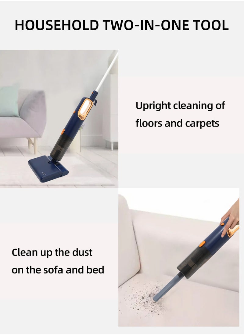 LAC LAICHY Portable Vacuum Cleaner 400W 2-in-1 Design Cleaner, Strong Suction, Simple Brush Replacement, Hepa Filtration System, High-Efficiency Filtration