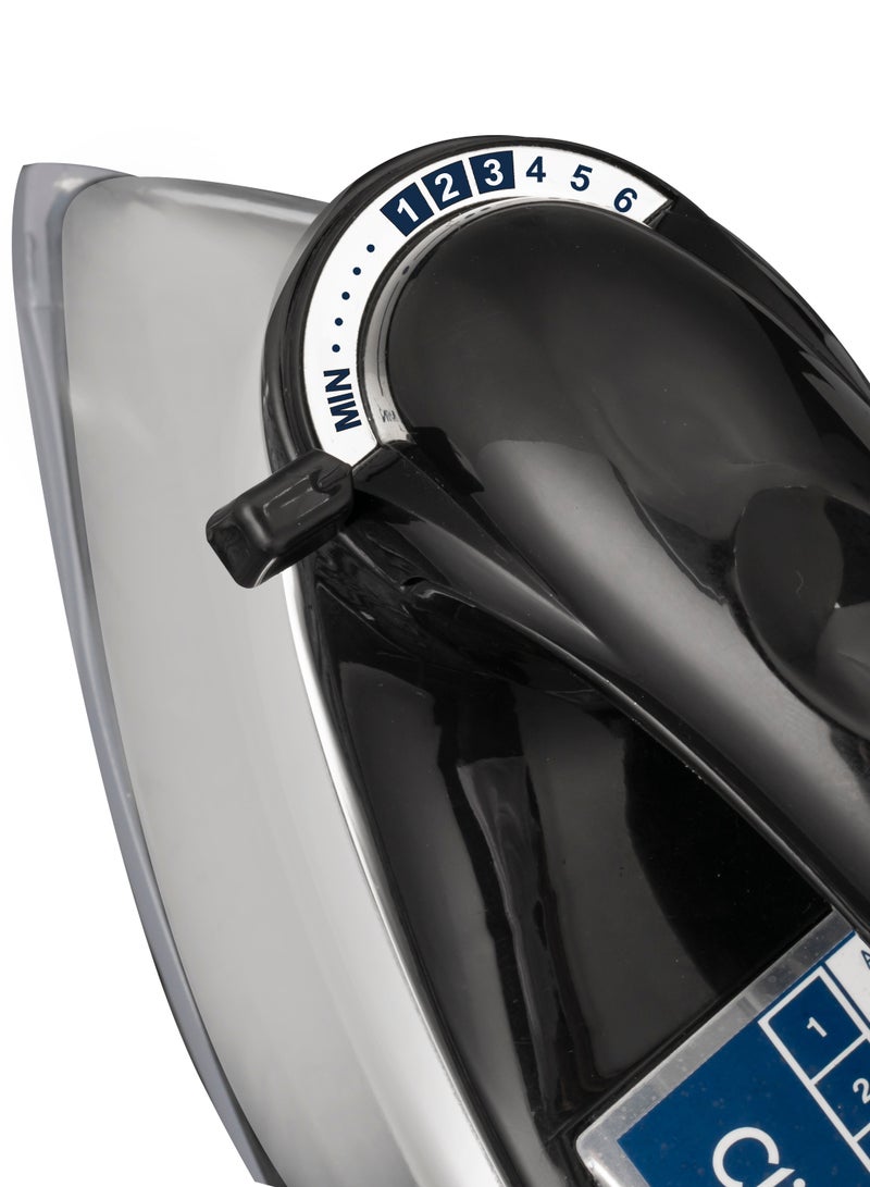 Smart & Safe Heavy Electric Iron – World's 1st Super Heavyweight Smart Iron, 2.75Kg, 1200W, Auto Cut-Off, 6-Year Warranty, Durable & Efficient for Perfect Ironing 1200 W CK4135 Black/Silver