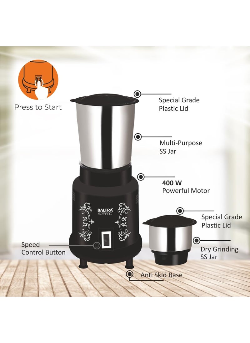 Baltra Mixer Grinder Speedo 400W | Compact & Efficient Grinding for Everyday Use