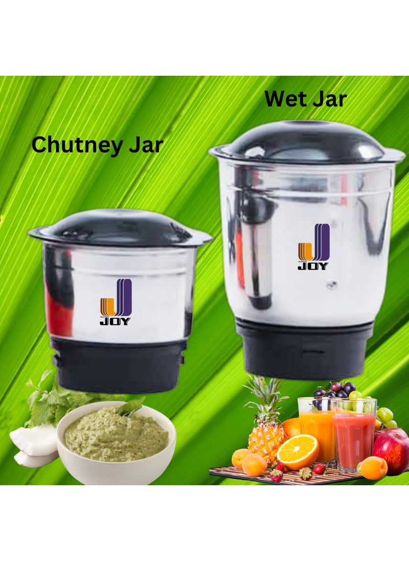 Super Joy Mixer Grinder Set with Stainless Steel Jars, Bottle, and Bow Ribbon (2)