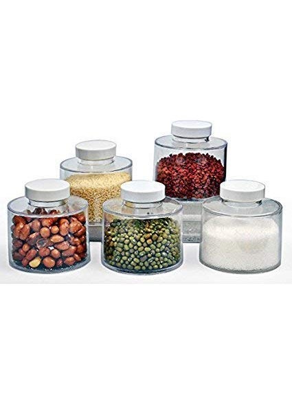 Flipco 6 Bottle Stackable Spice Tower Rack Carousel Seasoning Box Jars with Lids 6 self-Stacking Spice Bottles Create Highly Colorful Decorative Storage Space with Minimum Volume