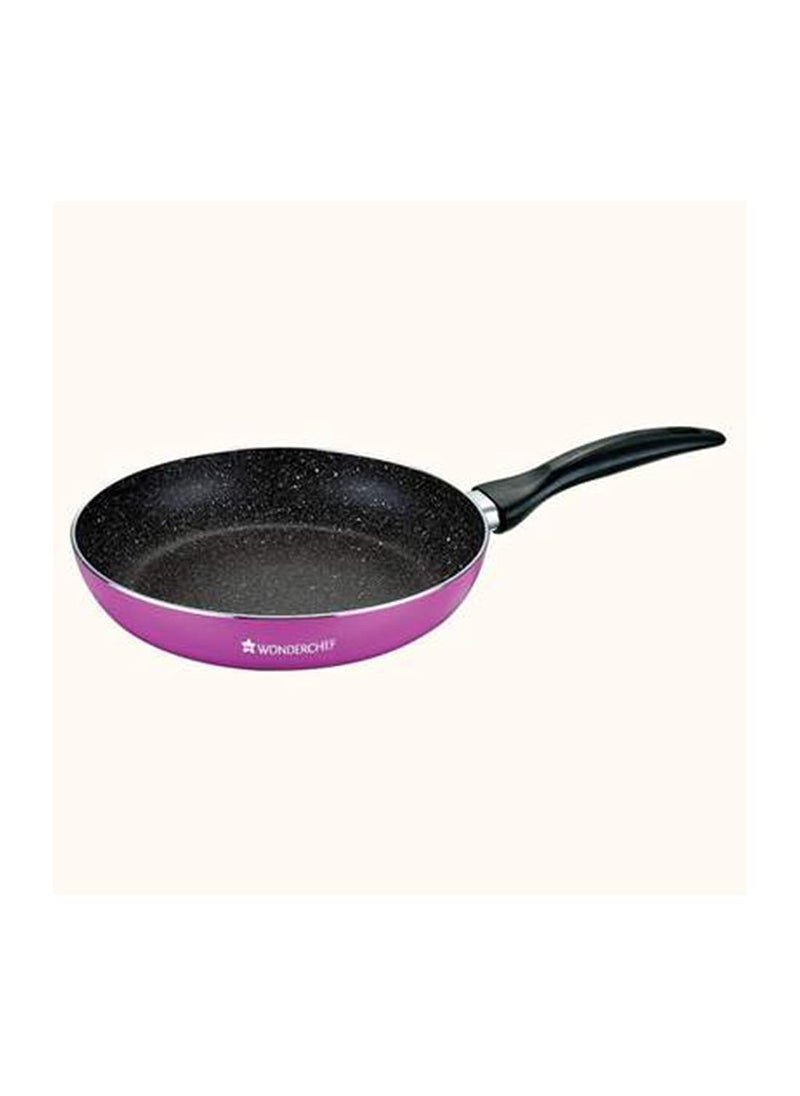 Wonderchef Athena Aluminium Non-Stick Cookware Set of 4 | Kadhai with Glass Lid 24cm, Fry Pan 24cm & Dosa Tawa 25cm | Induction Friendly Cookware | Cool Touch Bakelite Handle | Pure Grade Aluminium | PFOA Free | 2 Year Warranty | Pink