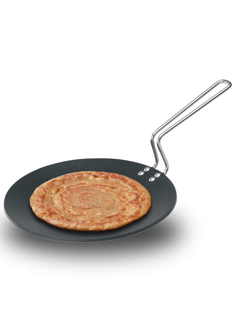 Hawkins Futura Non-Stick Tawa, 26cm (R50) and Q54 Futura Non-Stick Kadhai Deep-Fry Pan, 2.5 Litres/26cm, Black