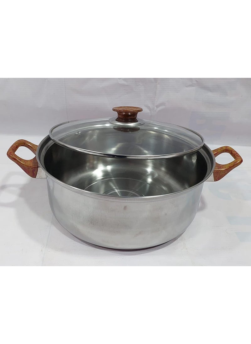 12-Piece Stainless Steel Cookware Set, 3L-16cm, 18cm, 20cm, 24cm Pots and Pans