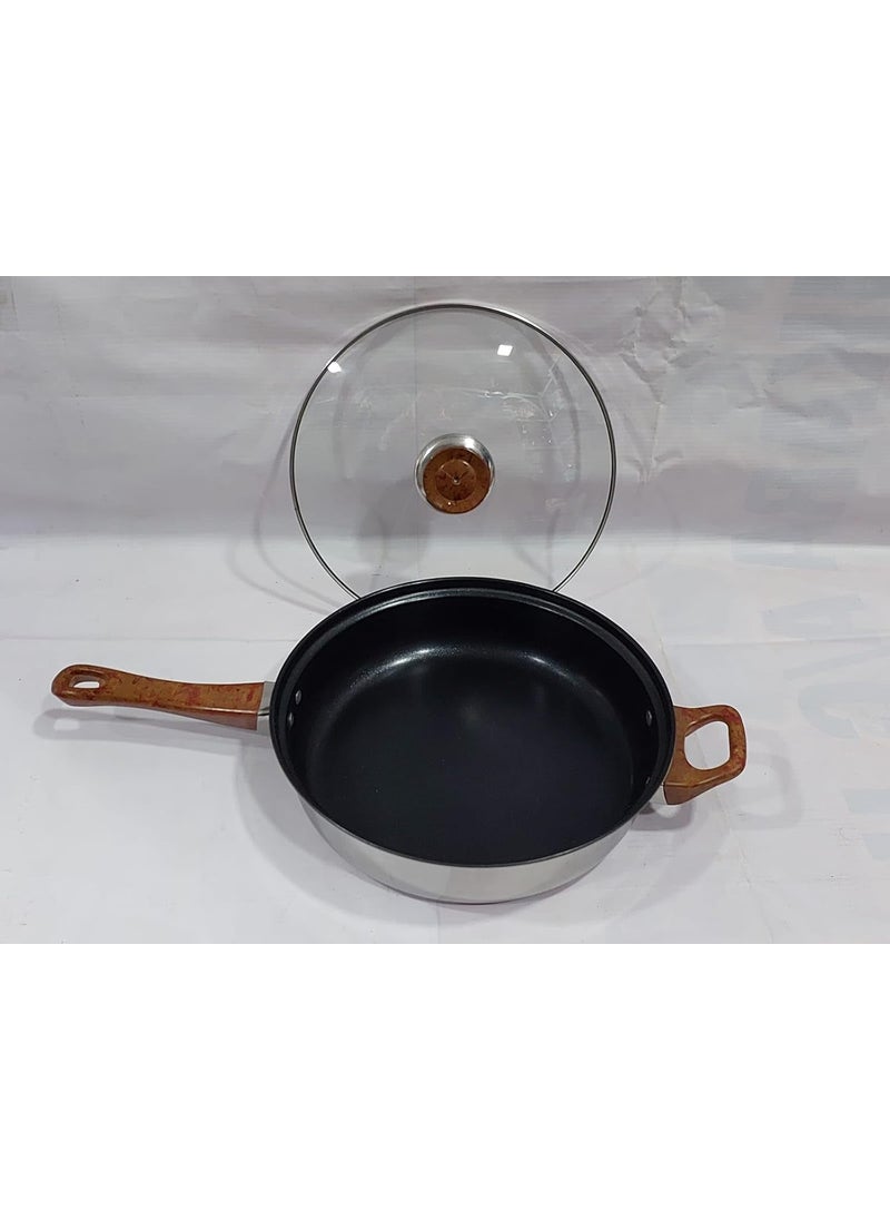 12-Piece Stainless Steel Cookware Set, 3L-16cm, 18cm, 20cm, 24cm Pots and Pans