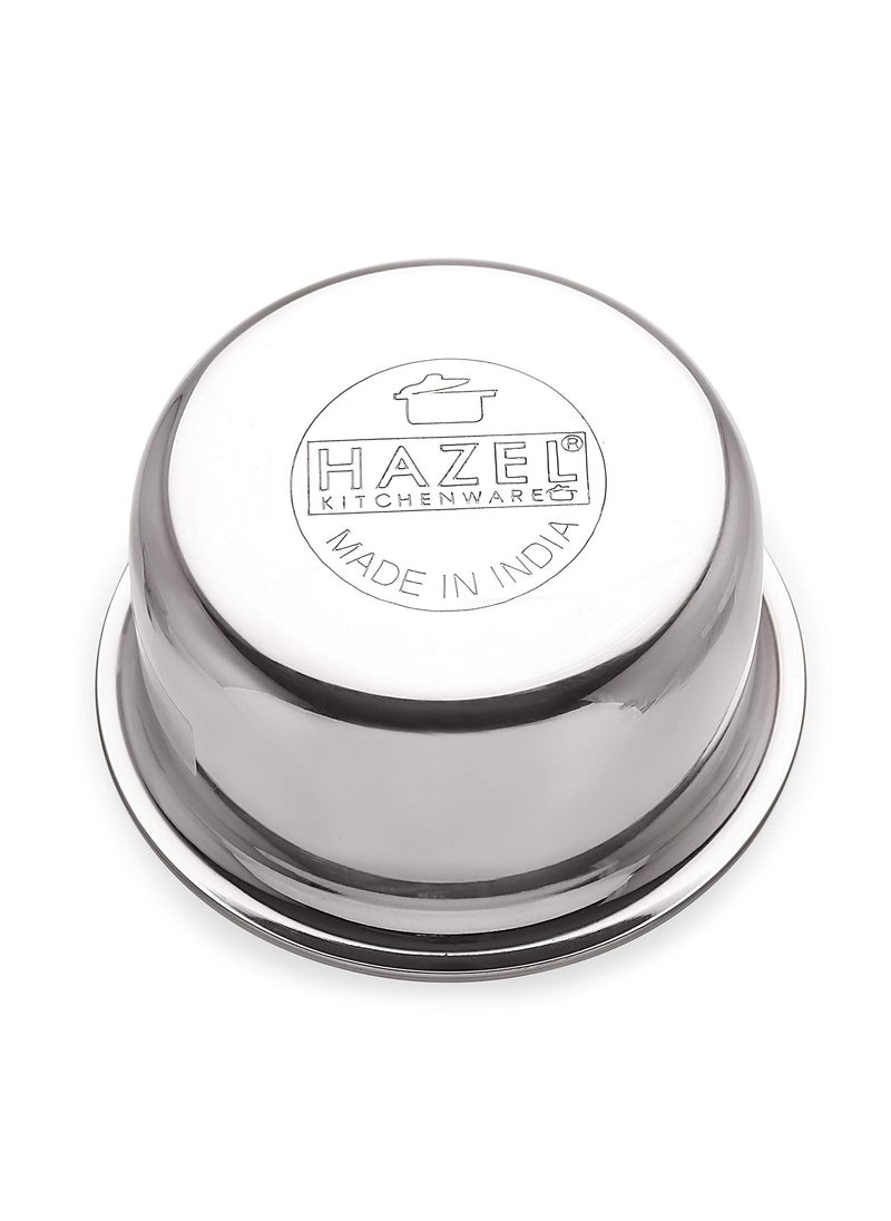 HAZEL Aluminium Tope Pot, 875 ml & 1125 ml, 2 Piece (Silver)