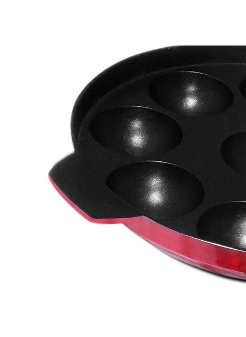 kyyte Non-Stick Alpha Panniyarkal Thermal Base with SS Lid 9 Pits