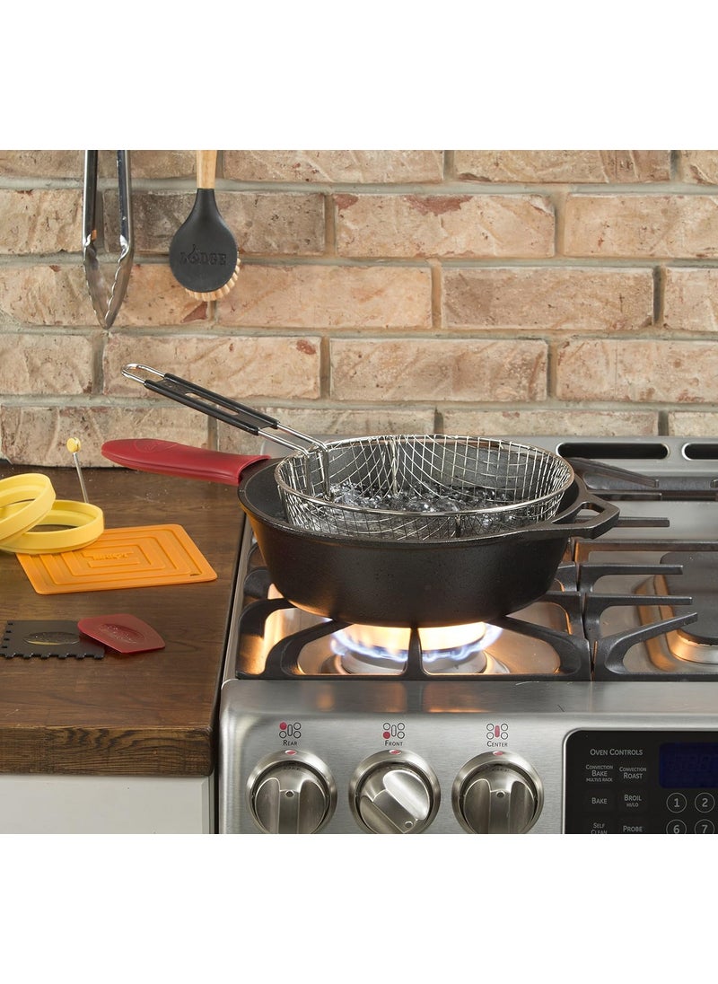 Lodge Deep Skillet, 12-inch, 3-1/4-inch Depth