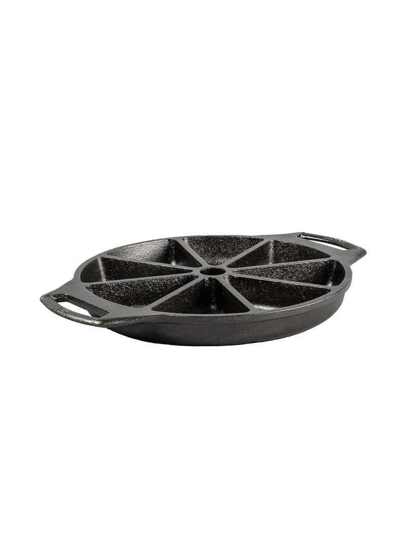 Lodge BW8WP 8 Seasoned Cast Iron Wedge Pan, Black