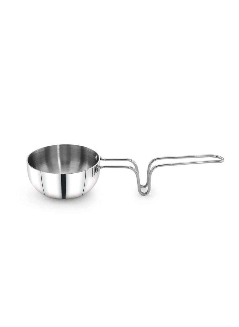 MAXIMA Stainless Steel Tadka Pan 11cm - Even Heat Distribution | Induction Base | Heat-Resistant Handle | Ideal for Daily Cooking | Non-Stick Pan