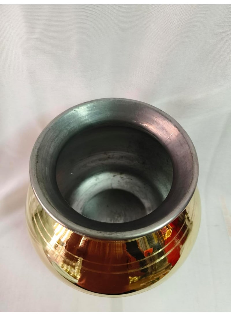 SSP Brass Pongal Panai | Pongal Paanai | Pongal Pot | Pongal Uruli (2.5 Litre)