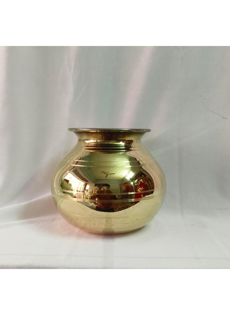 SSP Brass Pongal Panai | Pongal Paanai | Pongal Pot | Pongal Uruli (2.5 Litre)