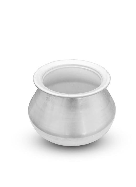 MUKE Aluminium Handi degchi Kitchen cookwere Water Pot bhagona Tops Serving Pot Aluminium Cooking Vessels 2.5 Liter