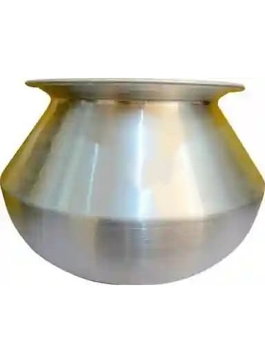 MUKE Aluminium Handi degchi Kitchen cookwere Water Pot bhagona Tops Serving Pot Aluminium Cooking Vessels 2.5 Liter